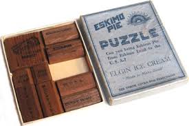 Only 9 pieces need to be packed inside the blue frame. Dad S Puzzler A K A Moving Puzzle Tit Bits Teaser 1 Pennant Puzzle Copyright J A Storer
