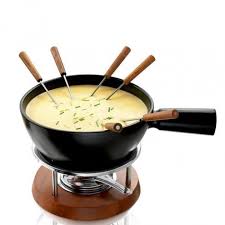 Fondue Set Ceramic 50 7oz 1 5l With Wooden Plate Pro Boska