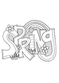 These spring coloring pages feature pictures to color for spring. Coloring Pages Spring Coloring Page