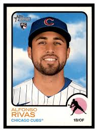 2022 Topps Heritage Alfonso Rivas RC #69 Chicago Cubs