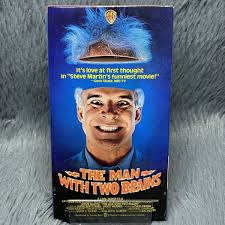 The Man With Two Brains VHS 1986 Tape Steve Martin Kathleen Turner David  Warner