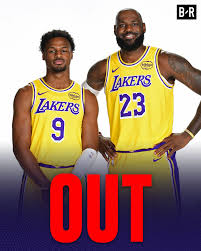 Bleacher Report | 🚨 LeBron James (sciatica) and Bronny James (ankle  sprain) will not play in the Lakers preseason finale vs. Kings | Instagram
