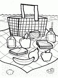 Free printable picnic coloring pages for kids that you can print out and color. Picnic Basket Coloring Page Fun Family Crafts Picnic Theme Crafts Picnic Basket Crafts Kids Picnic
