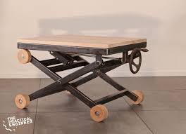 How To Make A Metal And Wood Scissor Lift Side Table Woodworking Amp Metal Working Quickcrafter Side Table Woodworking Lift Table Scissor Lift