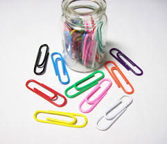 Binder clip, a device used for holding thicker materials. Paper Clip Wikipedia