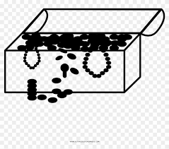 You can use our amazing online tool to color and edit the following treasure chest coloring pages. Treasure Chest Coloring Page With Ultra Pages Rectangular Prism Clipart Black And White Hd Png Download 1000x1000 1800440 Pinpng