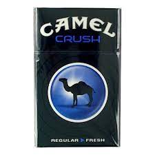 Two early camel advertisements, (left): Camel Crush Box Lou Perrine S