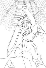 These alphabet coloring sheets will help little ones identify uppercase and lowercase versions of each letter. Free Printable Zelda Coloring Pages For Kids Coloring Pages Disney Coloring Pages Printable Coloring Book