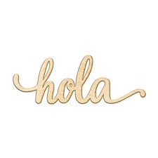If you have a set of wall sculptures that you feel could use a little makeover, consider gold decor ideas like gilding them with gold spray paint or spraying them white and using real gold leaf to emphasize details. Buy Hola Script Wood Sign Home Decor Wall Art Unfinished Charlie 18 X 7 Online At Low Prices In India Amazon In