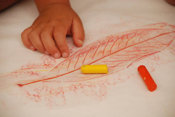 fall Leaf Rubbings 