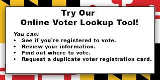 We did not find results for: Maryland State Board Of Elections Did You Know You Can Review Your Registration Info Find Out Where To Vote Even Request A Duplicate Voter Registration Card All In One Place
