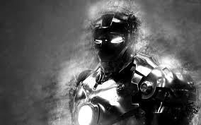 Iron Man 3 Black And White Iron Man Wallpaper Man Wallpaper Superhero Wallpaper