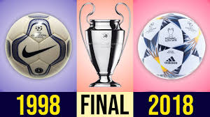 Gareth bale (real madrid) 2017: The Evolution Of The Uefa Champions League Final Ball 1998 2018 Youtube