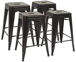 It is used for furniture frames and hidden parts. Fdw Metal Bar Stools Set Of 4 Counter Height Barstool Stackable Barstools 24 Inch Indoor Outdoor Patio Bar Stool Home Kitchen Dining Stool Backless Bar Chair Black Buy Online At Best Price In