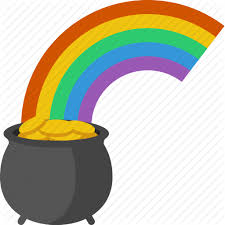 Gold Patrick Pot Pot Of Gold Rainbow Saint Stpatricksday Icon 417915 Png Images Pngio