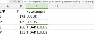 Rumus excel if digunakan untuk uji logika pengambilan keputusan. Rumus If Excel Tunggal Bertingkat Contoh Rumus Guru Belajarku