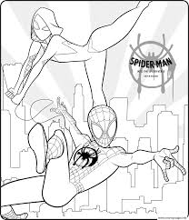 From parents.com parents may receive compensation when you click through and purchase from links contained on this website. Spider Man Into The Spider Verse Coloring Pages Printable
