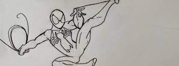 Drawing A Black Suit Spiderman For My Bronze Art Award - Blog - Arts Award  On Voice
