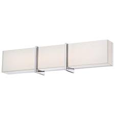Minka Lavery High Rise Led Bath Chrome Vanity Light 2922 77 L The Home Depot