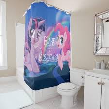 My Little Pony Twilight And Pinkie Discover Shower Curtain Zazzle Com My Little Pony Twilight Kids Shower Curtain My Little Pony