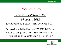 Istituzione del quadro dell'azione comunitaria per. Ppt Direttiva Uso Sostenibile Dei Prodotti Fitosanitari E Piano Di Azione Nazionale Powerpoint Presentation Id 2164284