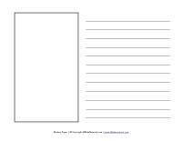 Download this writing paper with a picture box in pdf format and print as many as you need. Writing Paper All Kids Network