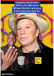 AJ Odudu, 37, breaks her silence after 'creepy' Mickey Rourke, 72, grabbed  her during chaotic entrance into Celebrity Big Brother house