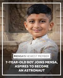 A 7-year-old Georgia boy is the newest member of Mensa, the largest and  oldest high-IQ society in the world. But despite his intellect, his parents  say he's just a bright-eyed child who