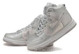 Black And Silver High Top Sneakers Silver Sequin Womens Custom Dunks Silver Sequin Nike Dunks Womens Shoes Sneakers Sneakers Nike