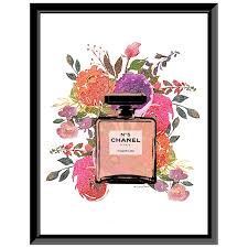 Check out our chanel perfume print selection for the very best in unique or custom, handmade pieces from our digital prints shops. Fairchild Paris Chanel No5 Floral Perfume Bottle 14 X 18 Framed Print