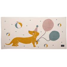 Kinder sitzen besonders gern auf dem boden. Roommate Teppich Magic Dog Bio Baumwolle Online Kaufen Emil Paula Kids