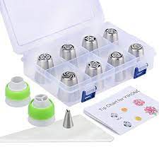 Russian Piping Tip Coupler By Liveeco 4 Pack For Large Size Icing Nozzles Quickly Amp Cake Decorating Supplies Decorating Supplies Cake Decorating Kits