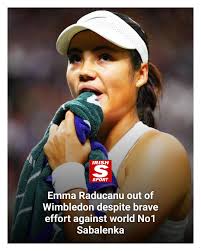 More Wimbledon heartbreak for Emma Raducanu 😢
