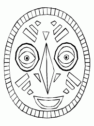 Free, printable coloring pages for adults that are not only fun but extremely relaxing. African Mask Coloring Page Coloring Home