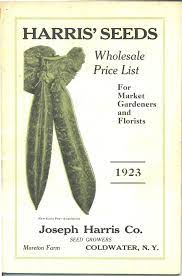 Vintage 1923 Harris Seeds Wholesale Market Gardeners And Florist Catalogue Rochester Coldwater Ny Flower Seeds Seeds Seed Company