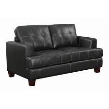 Details about contemporary black leather sectional sleeper. Samuel Transitional Loveseat Sleeper Overstock 22047255
