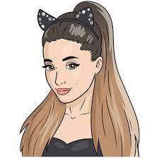 Download image more @ www.drawingtutorials101.com. How To Draw Ariana Grande Really Easy Drawing Tutorial