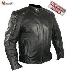 Xelement Mens Executioner Armored Black Racer Motorcycle Jacket Amazon Com Automotive Leather Jacket Leather Motorcycle Jacket Mens Black Leather