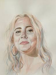 Mi Proyecto del curso: Retrato artístico en acuarela