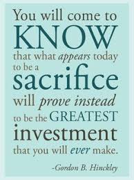 Sacrifice Poster: This poster was inspired by a quote I shared ... via Relatably.com