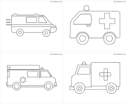 What kind of car is carried on the streets to help people in trouble? Free Printable Ambulance Coloring Pages For Kids Fourcoloring