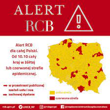 Koronawirus — czerwone i żółte strefy w polsce. Alert Rcb Powiaty Zoltej I Czerwonej Strefy Epidemicznej Rzadowe Centrum Bezpieczenstwa