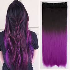 Two tone purple dyed hair color @promisetamang | brown. Fashion Sexy Two Tone Long Straight Clip In Hair Extensions Pieces Dark Brown To Dark Purple 25 Inches Girls Fashion Choice Buy Online In Andorra At Andorra Desertcart Com Productid 35556992