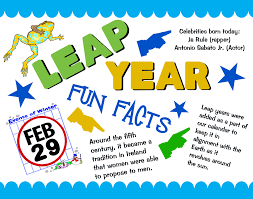 Make A Fun Facts Poster About Leap Year Leap Year Poster Ideas