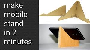In this diy projects, we will show you how to make 6 types of phone holder or phone stand diy from cardboard. How To Make Cardboard Mobile Stand In 2 Minutes Diy Phone Holder Mobile Stand Kaise Banaye