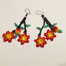 Interactions between nineteenth century wabanaki, haudenosaunee and euro americans influenced the arts of native america and prompted innovative changes, including creative innovations in. Jewelry Native American Seed Bead Flower Earrings Poshmark