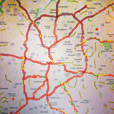Atlanta Ga Traffic Map Atlanta Traffic Map - Map Of Atlanta Traffic (United States Of America)