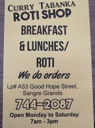 Curry Tabanka Roti Shop Home Facebook