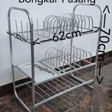 Biasanya rak ini dipadukan dengan kaca atau keramik. Jual Produk Rak Piring Aluminium Termurah Dan Terlengkap Juli 2021 Bukalapak