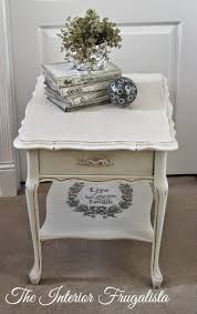 Kroehler French Provincial Side Table Makeovers Side Table Painted Side Tables Side Table Makeover